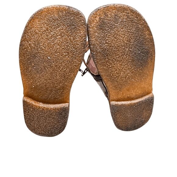 Pepe Peter Italian Leather Side-zip Ankle Moto Vintage Boots Size 32 US 13 - Picture 6 of 8